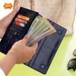 Double gadget long wallet black male-1 - Image 3