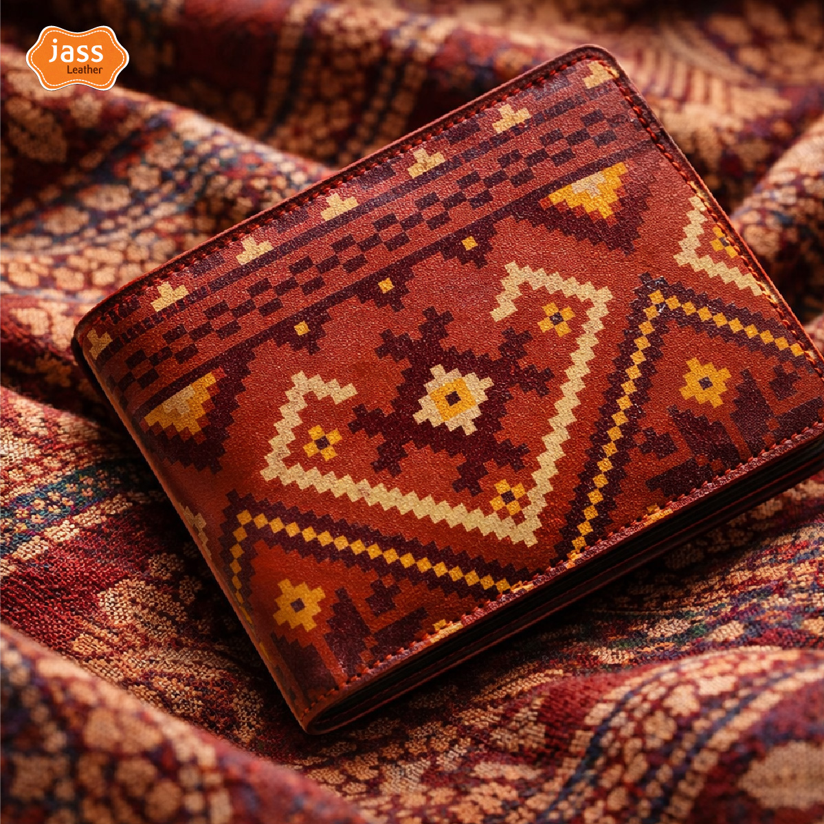 Print Jamdani Wallet - Image 1