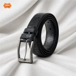 Belt coco texture black