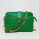 crossbody bag green front side