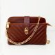 crossbody bag maroon front side